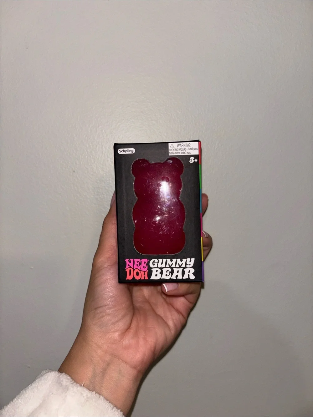 NeeDoh Gummy Bear Squishy Fidget Toy PINK